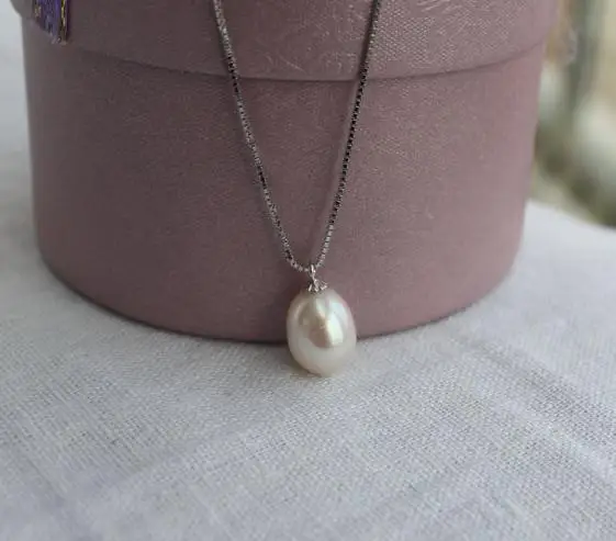 Подлинная пресной воды Жемчужное ожерелье рис 9 5 мм висячие серьги с жемчугом и