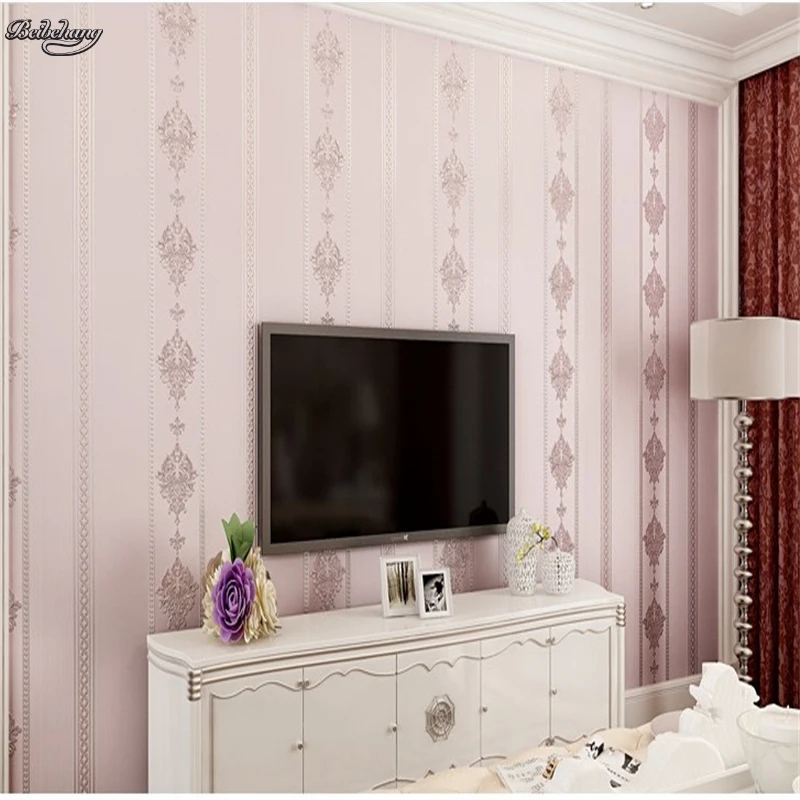 3D стереоскопические обои с вертикальными полосками в европейском стиле теплые