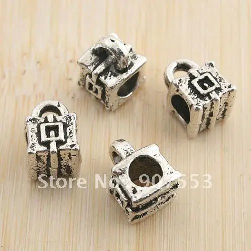 

26pcs antiqued silver two sides box spacer beads G1358