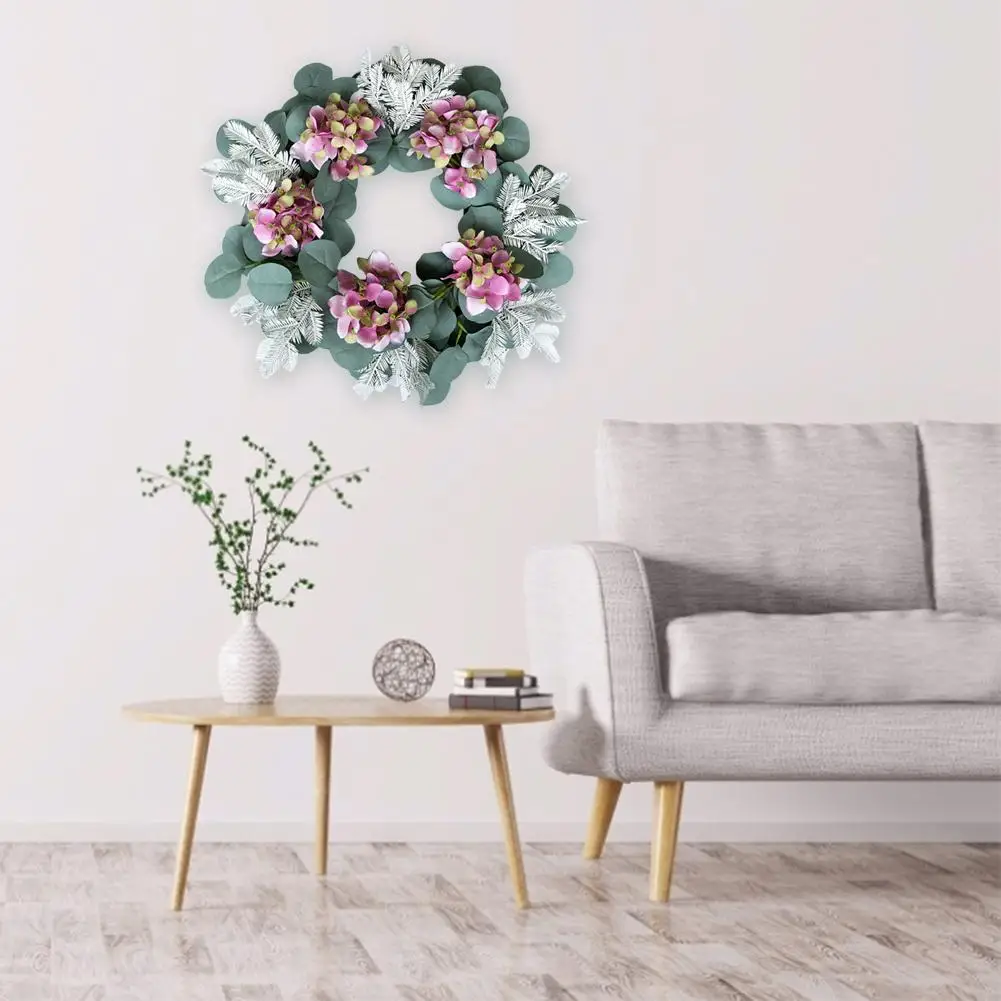 Европейский Стиль венок из искусственных цветов Моделирование эвкалипта