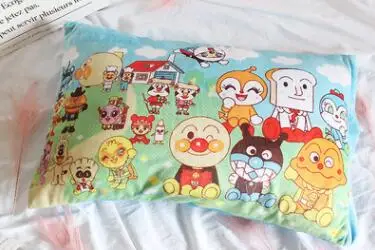 Белый Милая плюшевая игрушка по мотивам мультфильма Anpanman Мягкая Наволочка подарок на день рождения#1213 - Цвет: Белый