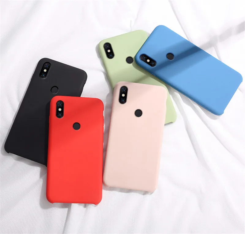 Официальный жидкий силиконовый чехол ярких цветов для Xiao mi Red mi S2 4X5 5A 6A Note 4X mi 6 8 9, полностью защитный резиновый чехол для мобильного телефона