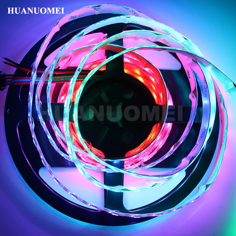 1 м 5 в 60 светодиодный s/M APA102 цифровая RGB Светодиодная лента Адресуемая 5050 SMD TV