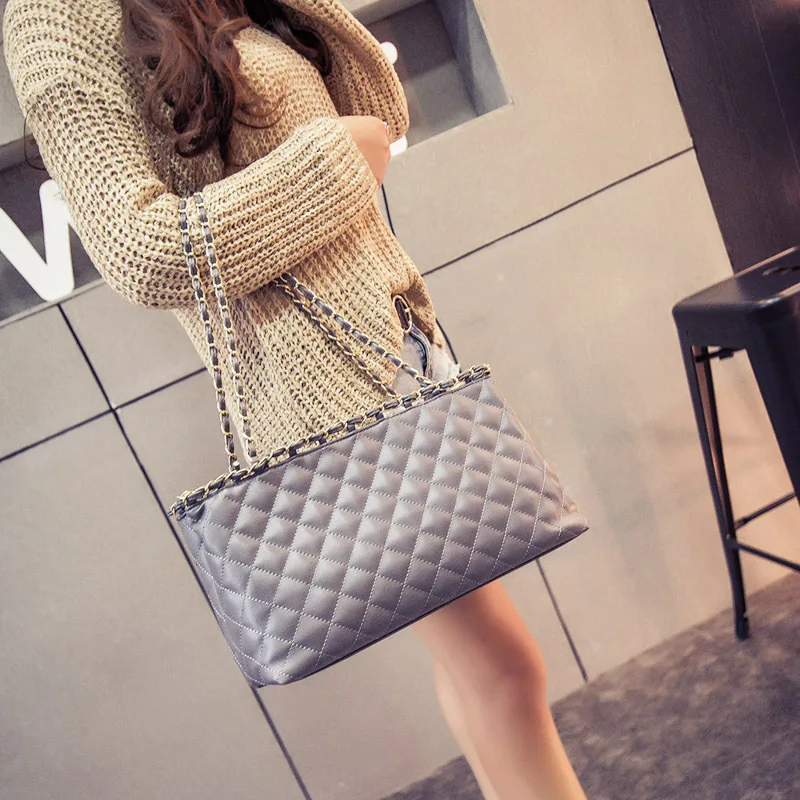 Винтажные сумки из нубука с ручками сверху клетчатые Большие женские