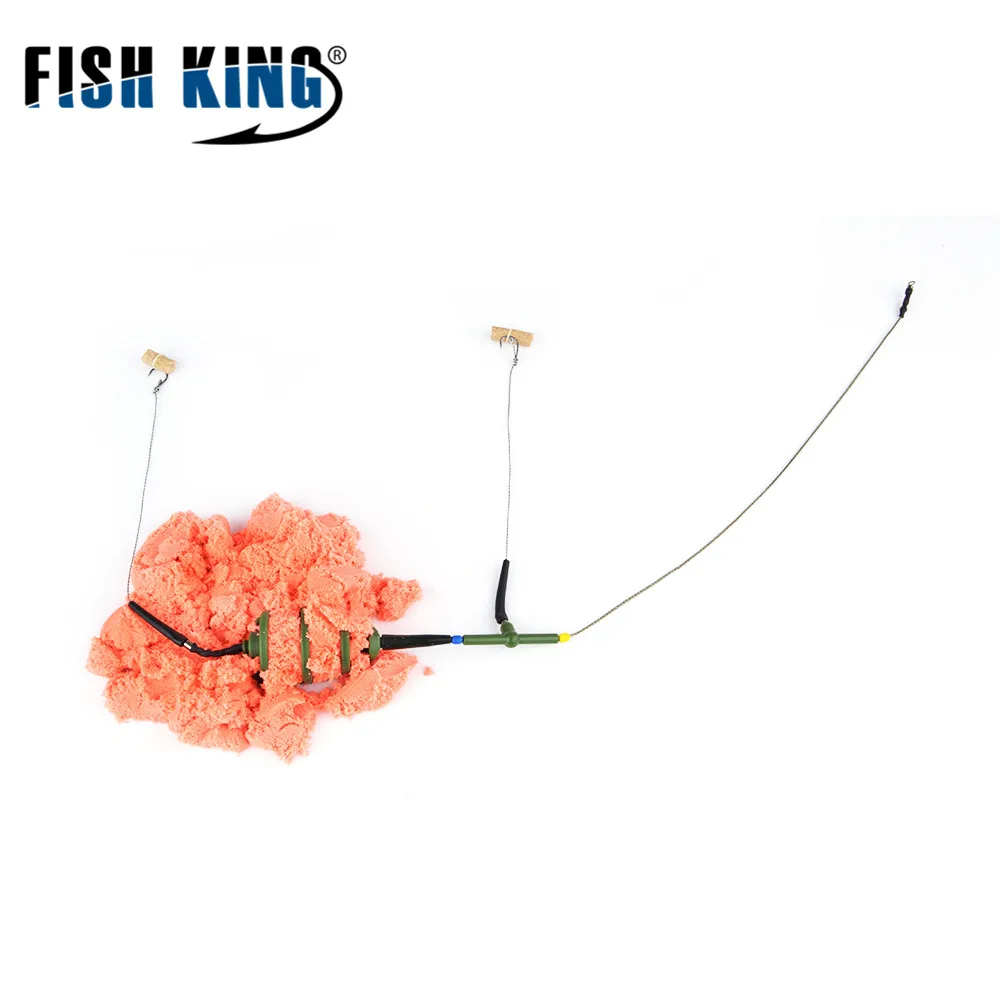 FISH KING 30 г-80 г Карп рыболовные снасти Поворотный с леской крючки рыболовный грузик из свинца для кормушки карпа