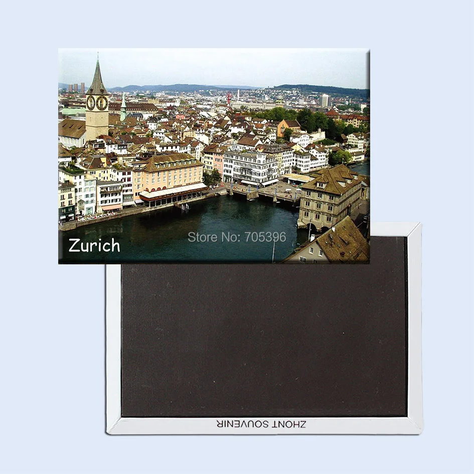 Магниты на холодильник 78*54мм. Цюрих Швейцария|refrigerator magnets|fridge magnetzurich switzerland |