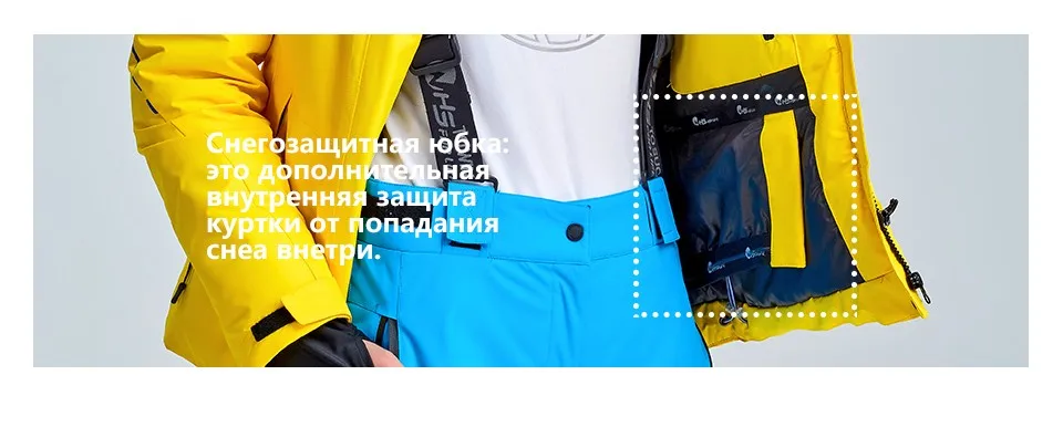 WHS Женская лыжная куртка зимняя спортивная теплая куртка водонепроницаемая, ветронепроницаемая и дышащая хлопковая куртка