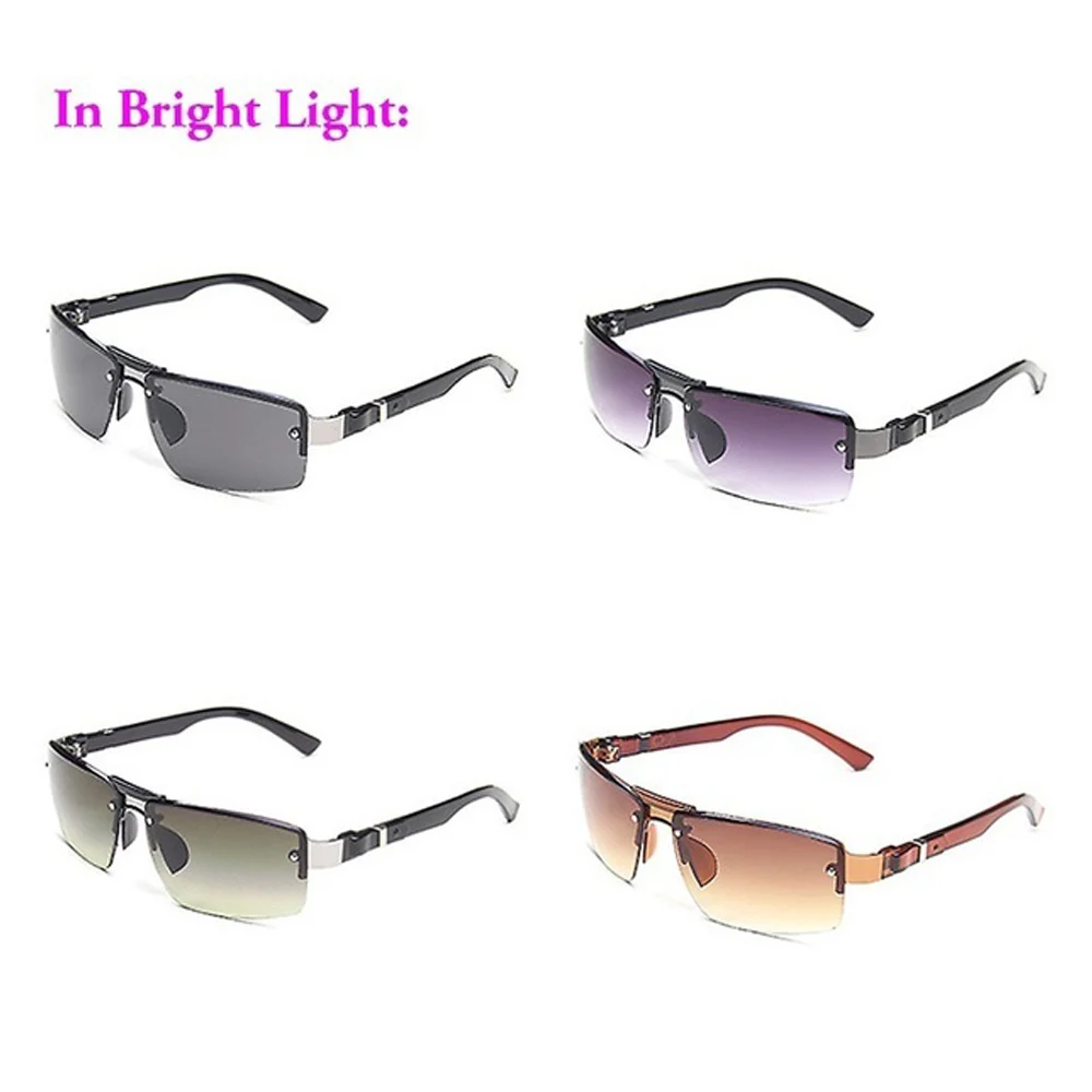 Мужские солнцезащитные очки поляризационные золотые Ретро стиль квадратные для