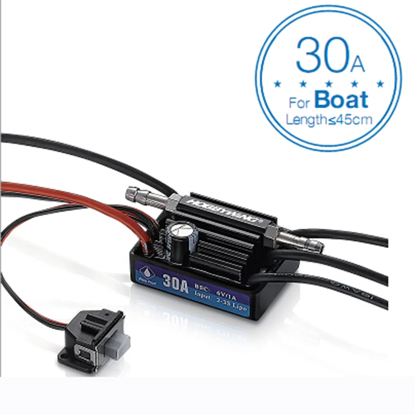

Контроллер скорости Hobbywing SeaKing V3, бесщеточный контроллер скорости Lipo для РУ гоночных лодок, 120 А, 180 А, 60 А, 30 А, 2-6S, 6 В/5 А, BEC, запчасти