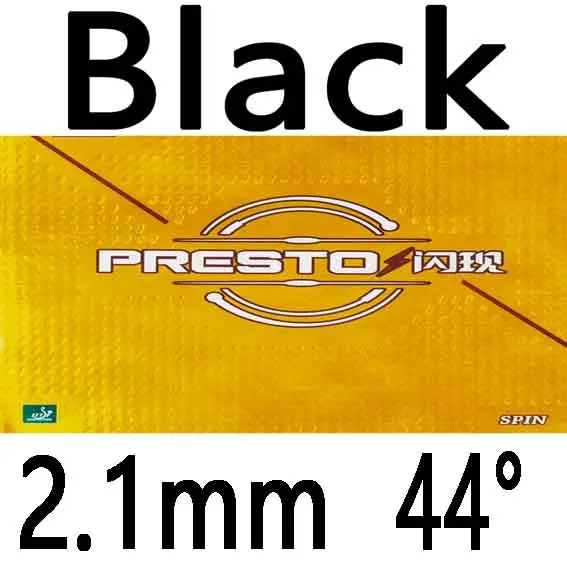 SPIN Blk 2.1mm H44 Дружба 729 PRESTO Spin/speed( Новинка, не липкая Резина+ макропористая губка) резиновый пинг-понг для настольного тенниса - Цвет: SPIN Blk 2.1mm H44