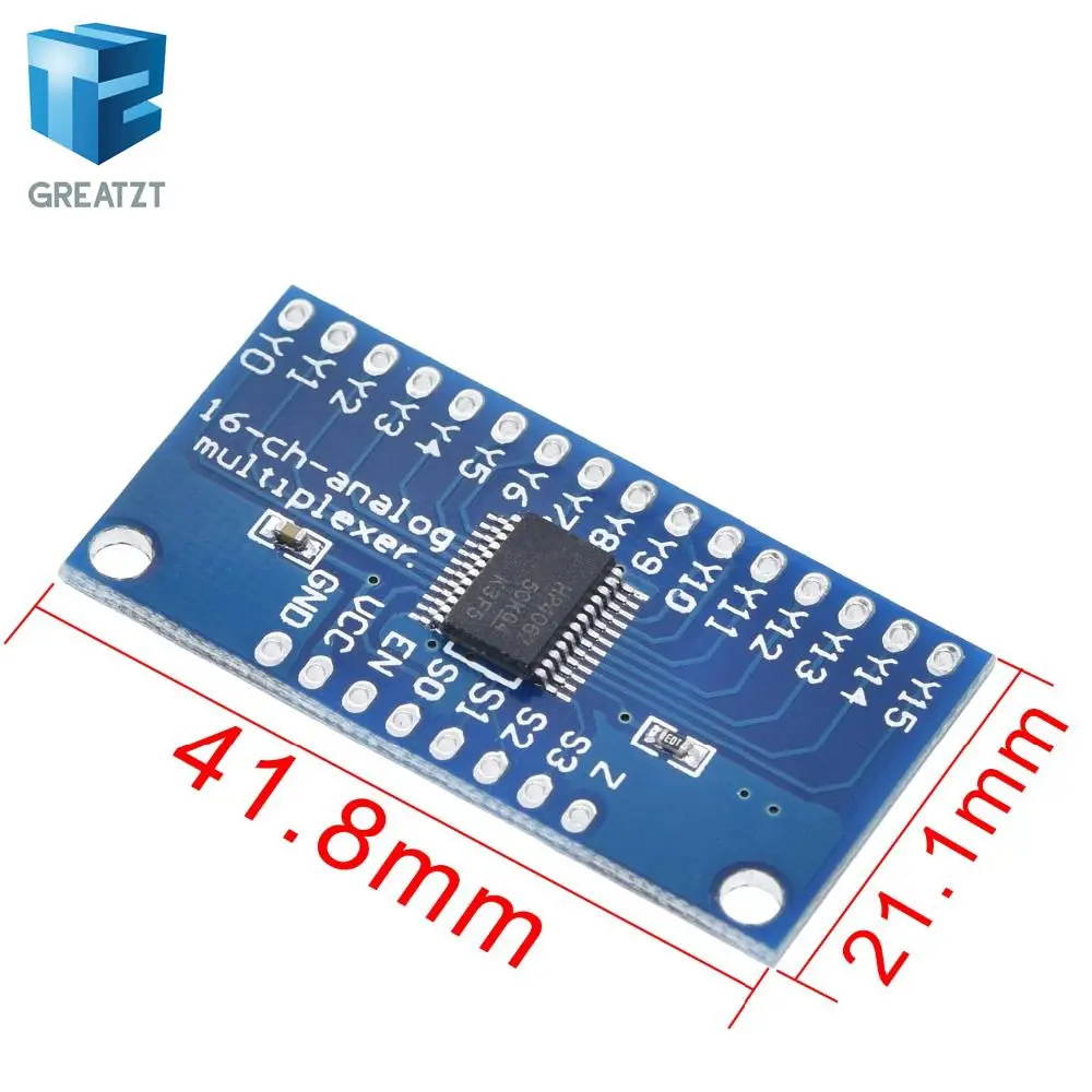 1PCS CD74HC4067 16-Channel Analog Digital Multiplexer Breakout Board Module For Arduino | Электронные компоненты и