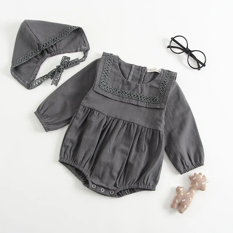 Комбинезон для маленьких девочек одежда детей осенняя с длинными рукавами