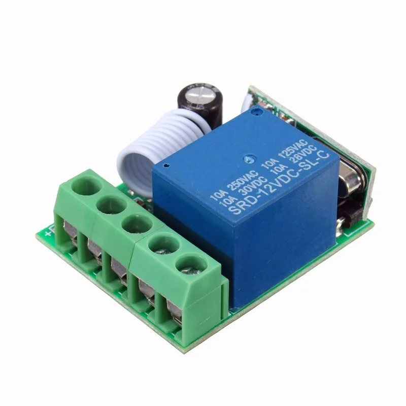 100M DC 12V 10A 1Ch беспроводное реле RF дистанционное управление переключатель