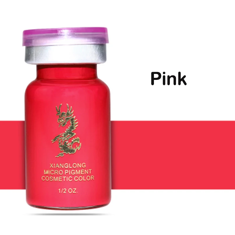 Pink 3 шт./компл. 23 Цвета татуировки чернил для татуажа, пигмент для мануального татуажа бровей подводка для глаз бровей Перманентный макияж микропигментации чернил для татуажа - Цвет: Pink