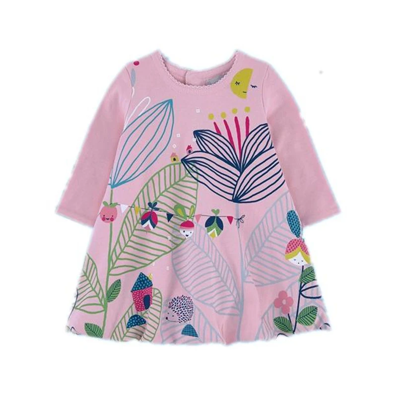 1.5-6 ages 6pcs/pack girls 100% cotton autumn long sleeves dress kids wholesale lots clothes for spring | Детская одежда и обувь