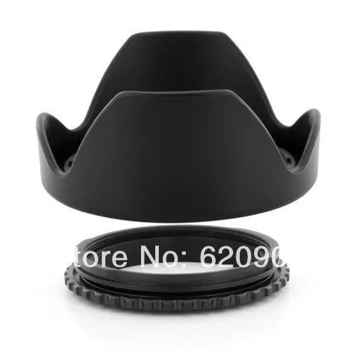 100% гарантия 58 мм реверсивная бленда объектива + CPL комплект УФ-фильтров для Olympus