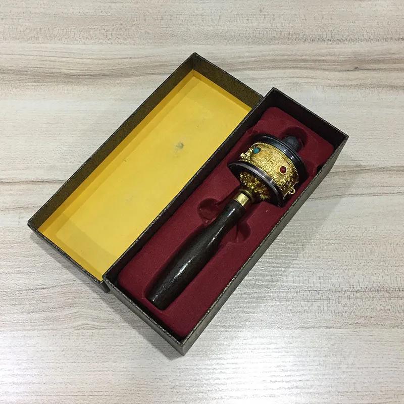 Тибетский буддийский традиционный инструмент ручные молитвенные колеса с