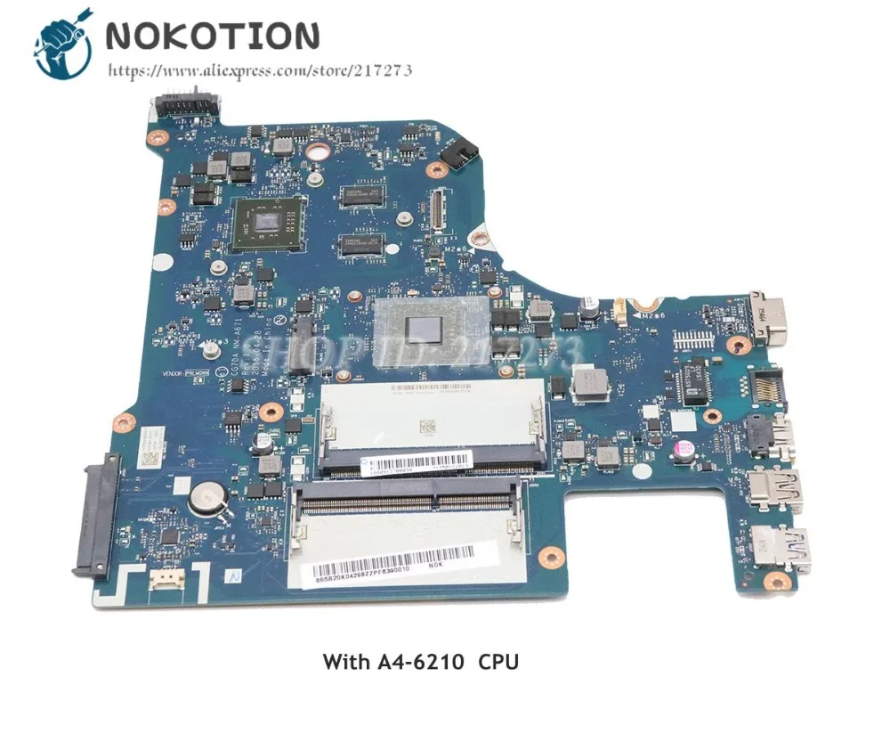 NOKOTION для Lenovo Ideapad G70 35 Материнская плата ноутбука A4 6210 CPU DDR3 R5 M330 graphics CG70A NM