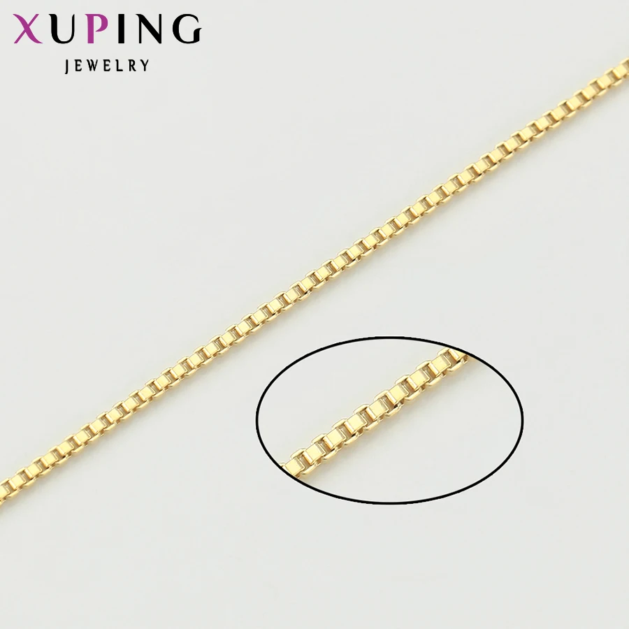 Xuping Jewelry Fashion High Quality Light Gold Color Chain Necklace 42633 | Украшения и аксессуары