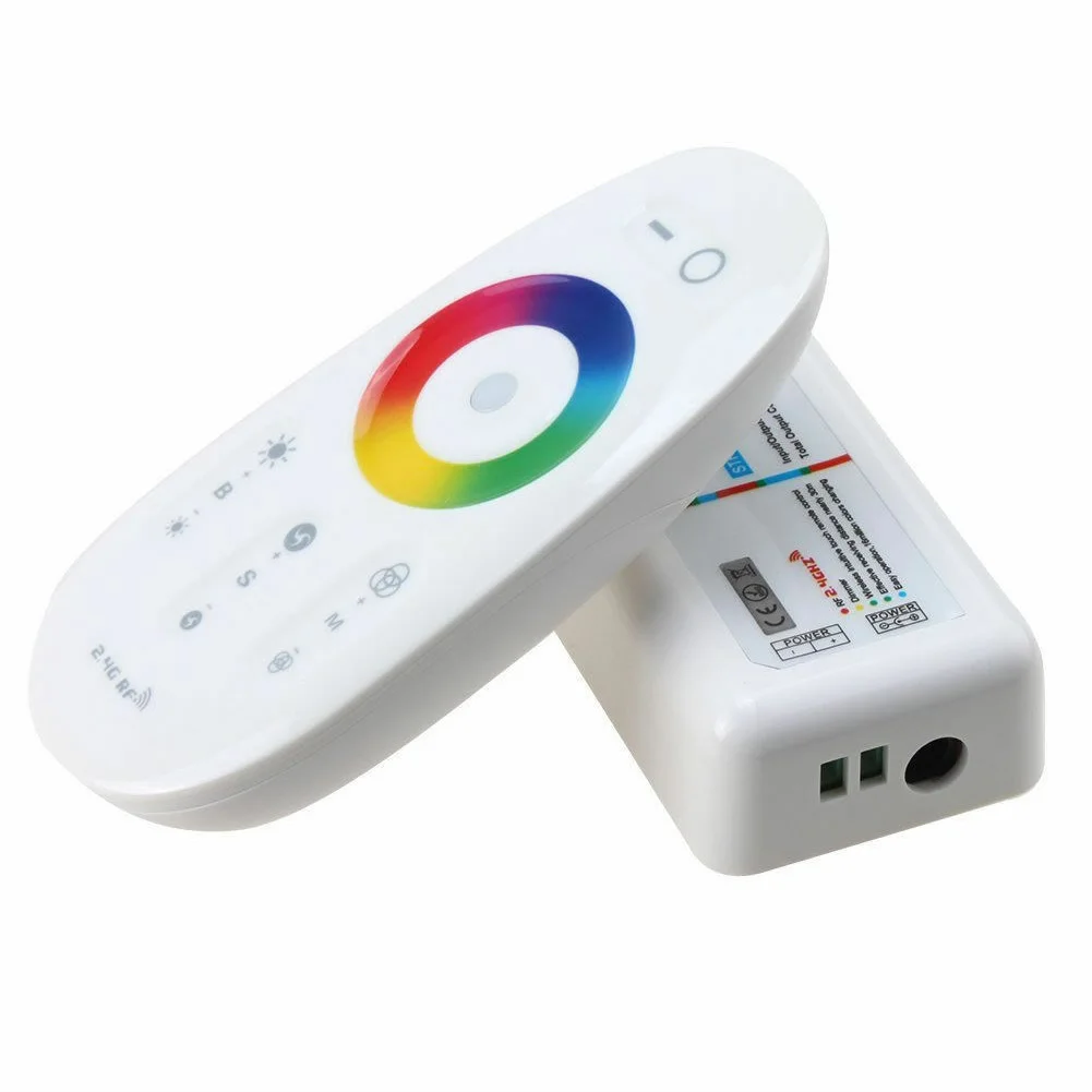 2.4G Plastic Remote Control Wireless Dimming Automatic Transmission LED Strips Controller Capacitive RGBW RGB Easy Use | Освещение