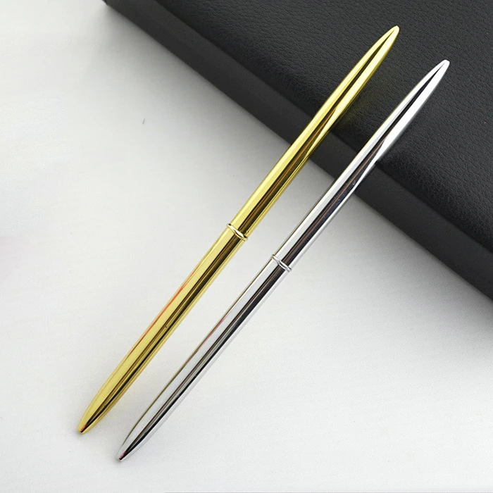 

1 PCS New High Quality Arrival Slender Stainless Steel Rod Rotating Metal Ball Pen Commercial Gift Stationery Ballpoint Pen