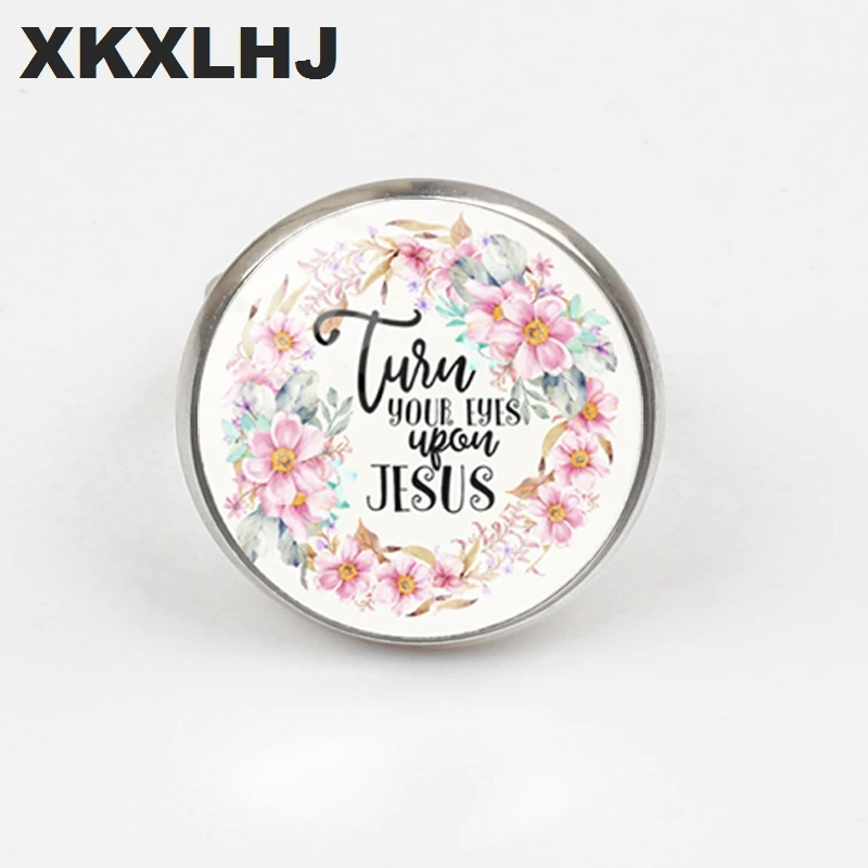 XKXLHJ новое кольцо для Библии Писания стеклянное купольное писатели цитаты