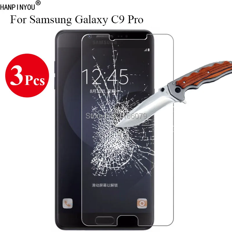 3 шт./лот новинка 9 H 2.5D закаленное стекло Защитная пленка для экрана Samsung Galaxy C9 Pro