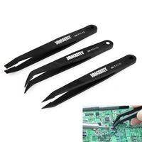3pcslot triad anti static tweezers set repair tool industrial tweezers fit for iphone mobile cell phone electronic components