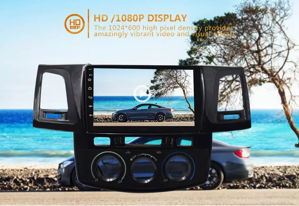 KiriNavi 2 din " сенсорный экран Android Автомагнитола для Toyota Hilux 2012- Мультимедиа gps навигационный плеер аудио wifi MP3