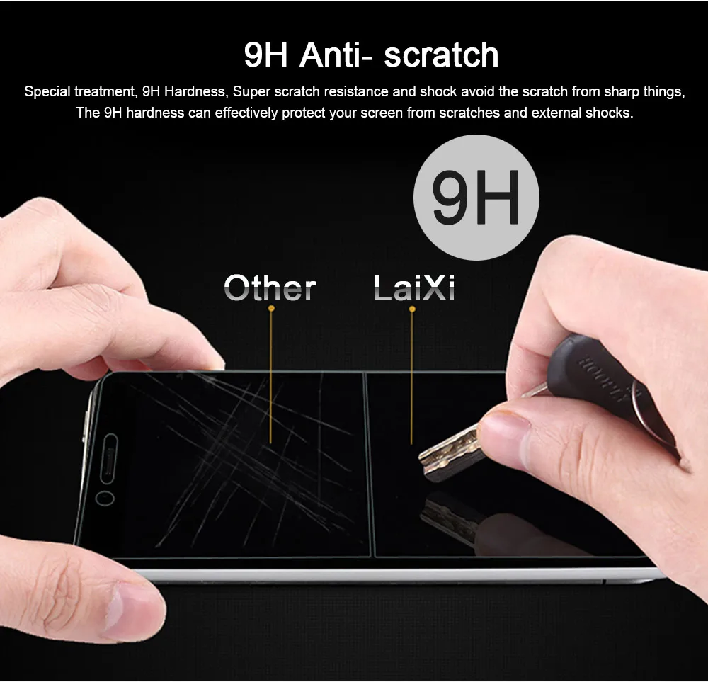 Laixi ультра-тонкий HD закалённое стекло для Xiaomi Redmi Примечание 5A высокой четкости