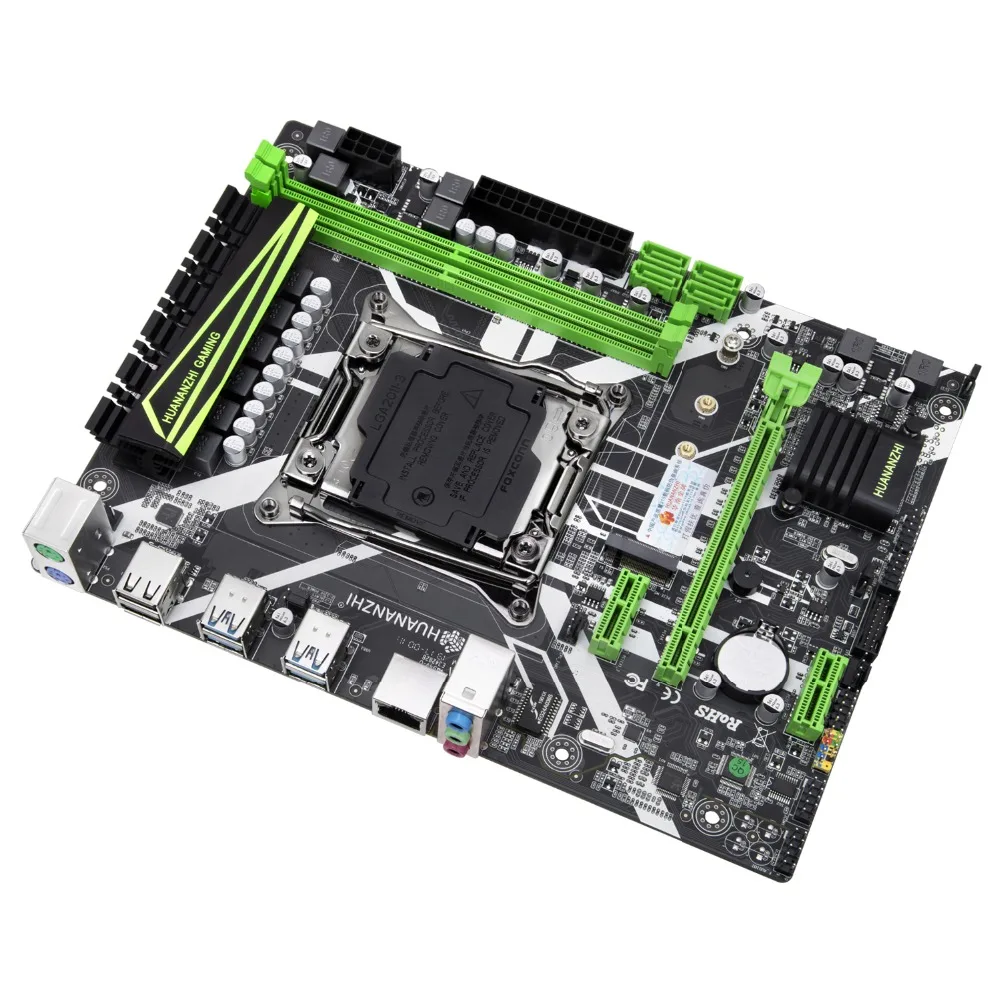 Материнская плата HUANANZHI M ATX X99 для всех LGA2011 3 процессоров таких как 2680 V4/V3 M.2 NVMe Слот