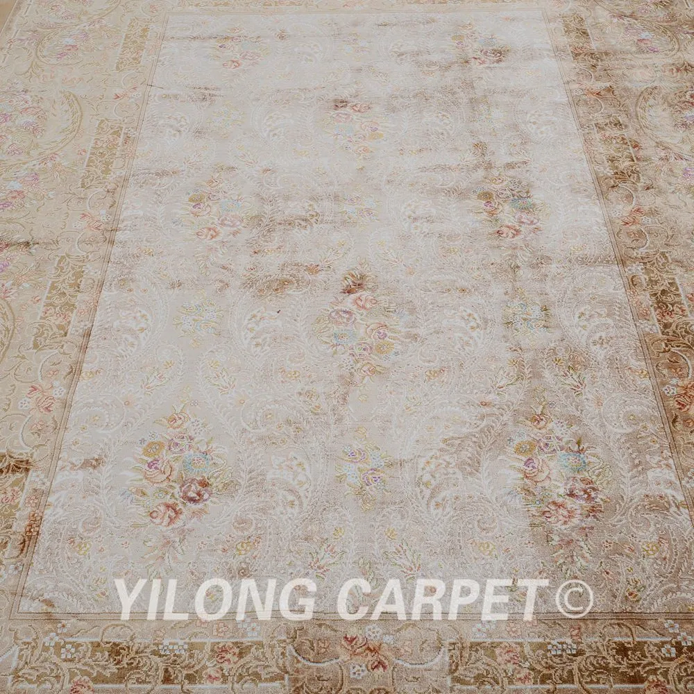 Yilong 5 &quotx 8&quot ручной работы турецкий ковер верблюжий завязанные чистые шелковые