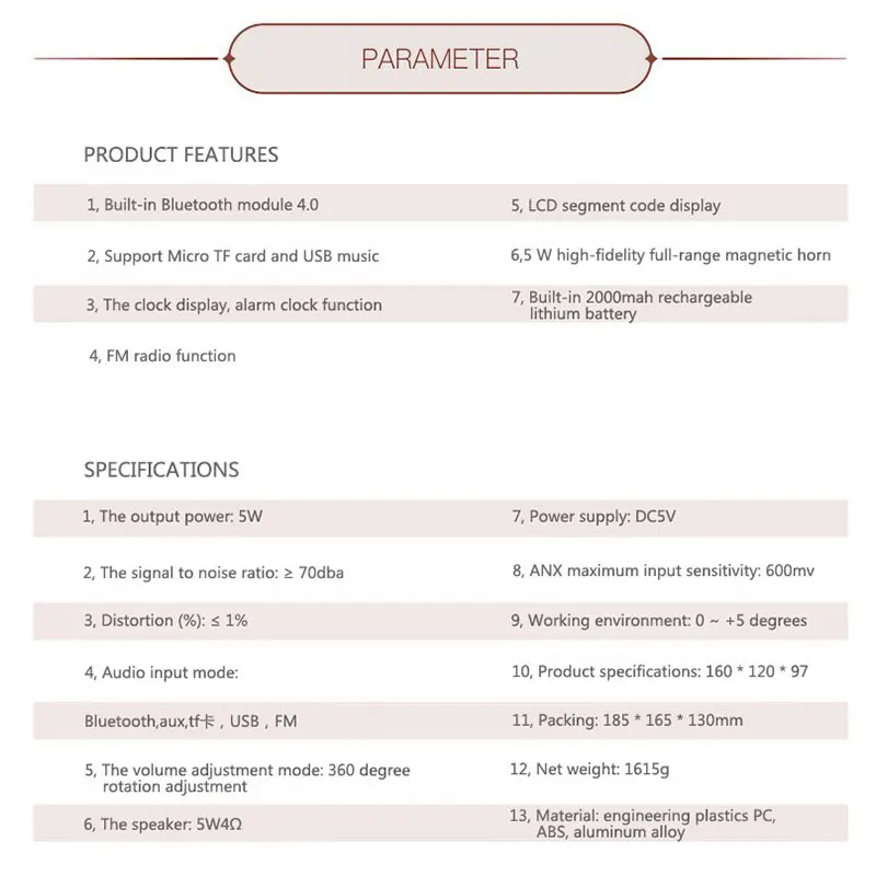 Bluetooth соединение динамик высокой мощности 4 многофункциональные большой