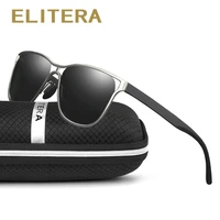 elitera brand design classic mens alloy hollow polarized sunglasses men women vintage driving fishing mirror sun glasses uv400