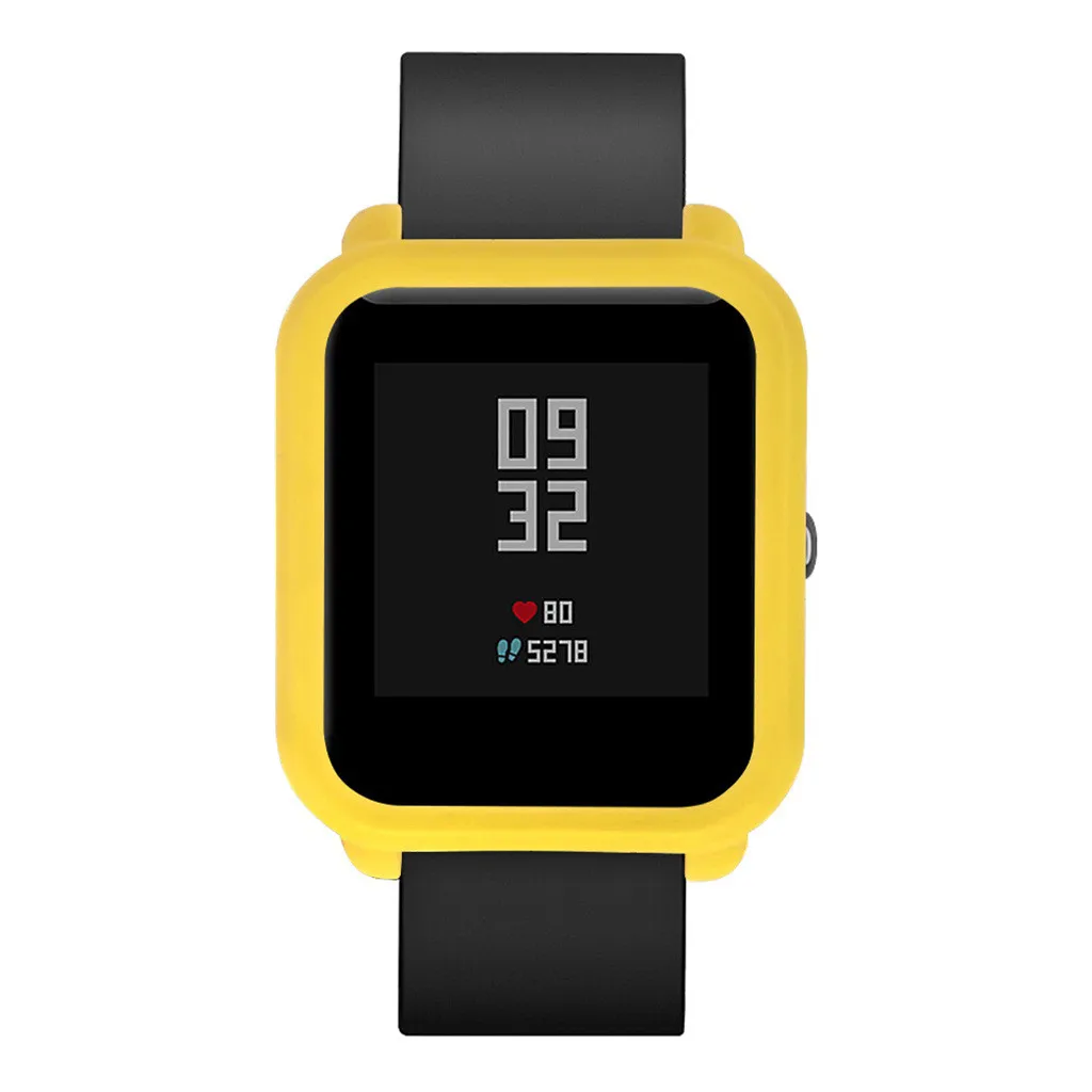 Мягкий силиконовый Сменный Чехол для Huami Amazfit Bip Youth Watch с защитой экрана, аксессуары для умных часов