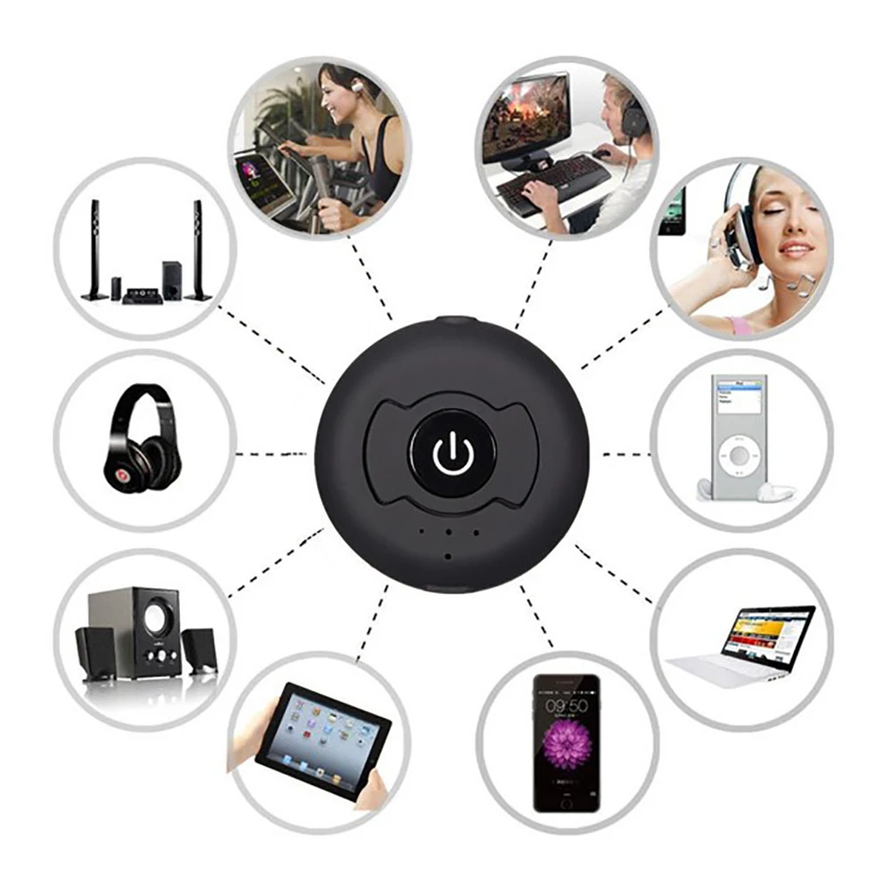 H 366T многоточечный беспроводной аудио Bluetooth 4 0 передатчик 2 in 1Jack поддерживает Aptx
