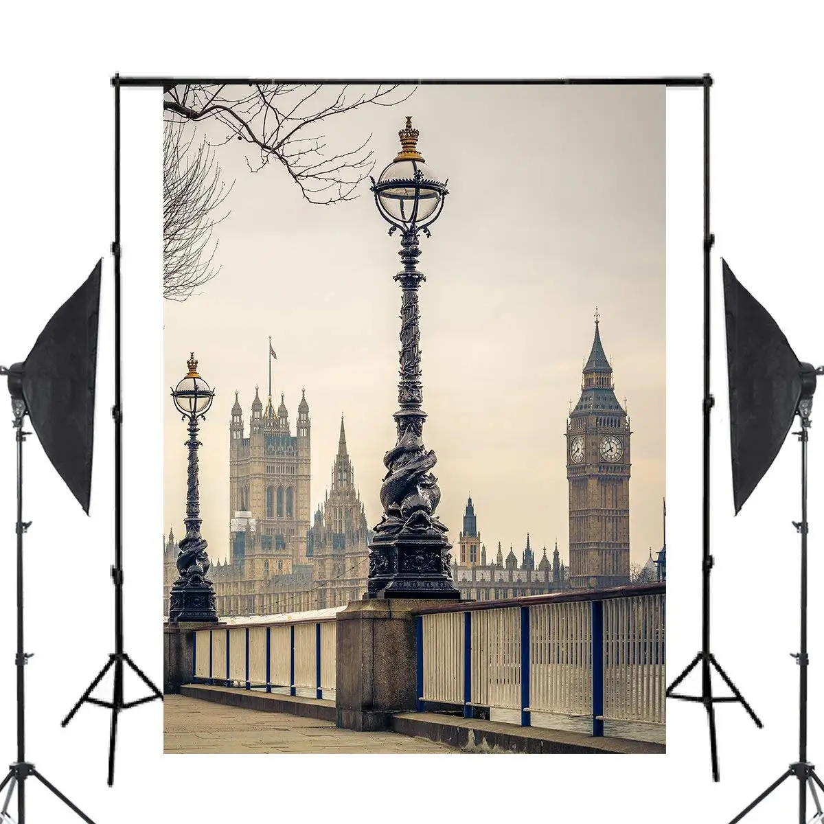 5x7ft Exquisite UK Big Ben Photography Background Westminster Abbey Backdrop Studio Props Wall London Architecture | Электроника