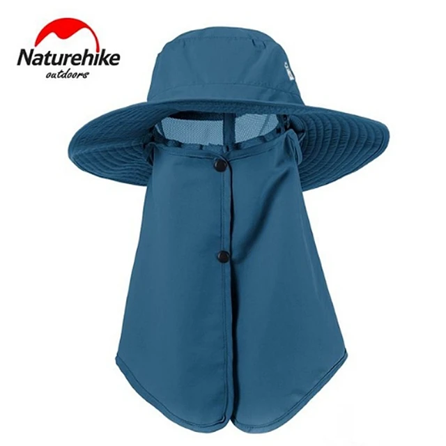 Naturehike мужская шляпа от солнца с широкими полями, солнцезащитная Кепка для лета, для пеших прогулок, рыбалки, для охоты в пустыне, гавайская - Цвет: Navy