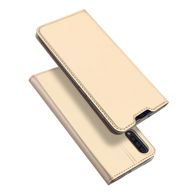 Gold Samsung Galaxy A50 чехол DUX DUCIS кожа флип чехол для чехол на самсунг галакси A50 A30 бумажник телефон чехол для Galaxy A30 A10 samsung A50 A 50 30 - Цвет: Gold