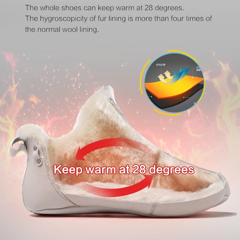 ONEMIX Men Winter Warm Plush Snow Boots High Quality for Women Walking Shoes Outdoor Trekking No Glue Sneakers Autumn Keeping