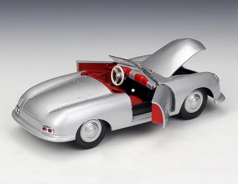 1:24 Welly Porsche 356 1948 No.1 Roadster silver Diecast модель автомобиля|Наземный транспорт| |