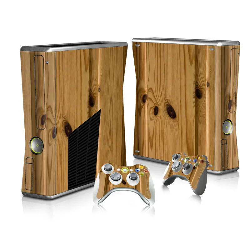 Carbon Fibrei протектор Виниловая наклейка для Xbox 360 Slim консоль с 2 контроллером скины Крышка для Xbox360