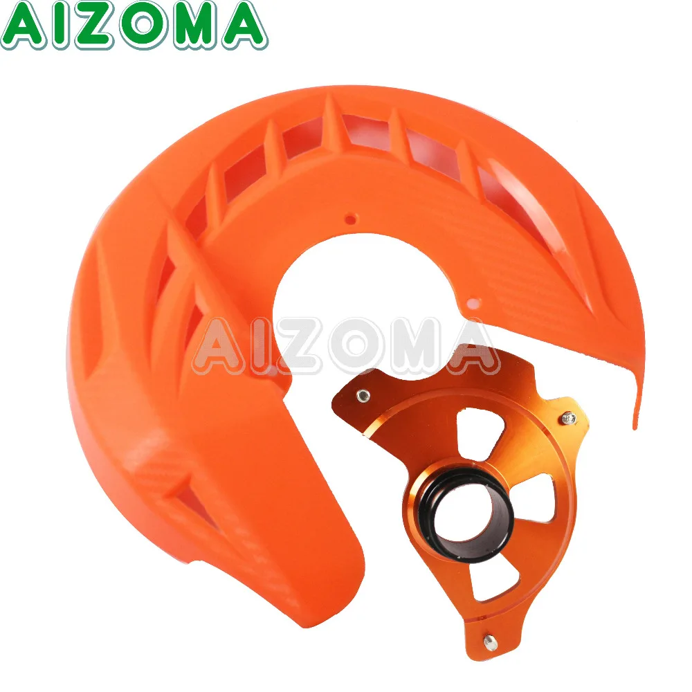 Orange Front Brake Disc Rotor Guard Cover Protector Protection For KTM SX XC EXC F 125 150 2003- Motocross Enduro Offroad