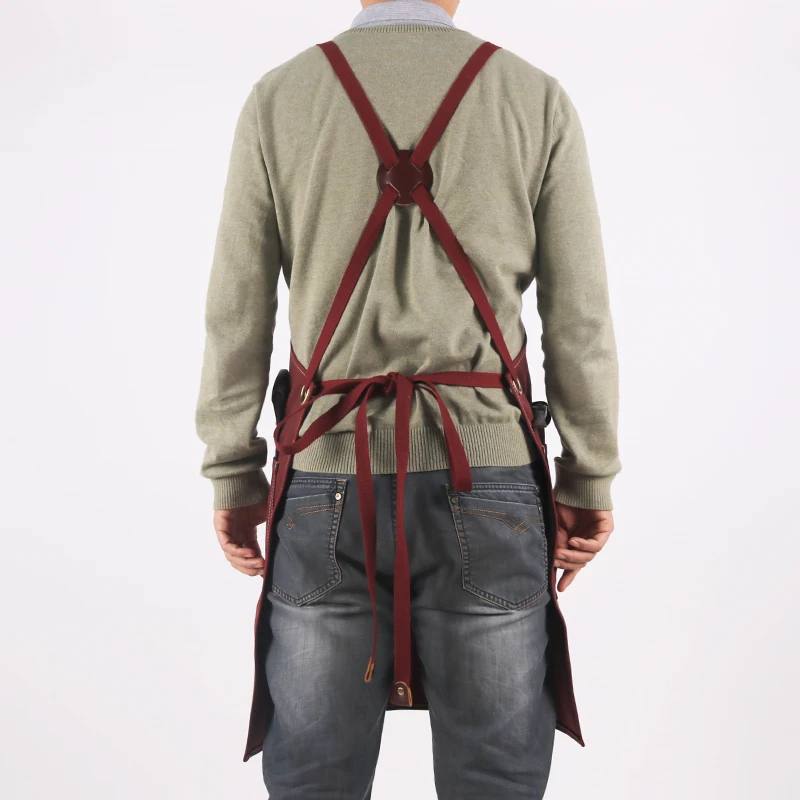 Вощеный холщовый фартук WEEYI для мужчин женщин плотника татуировок художника