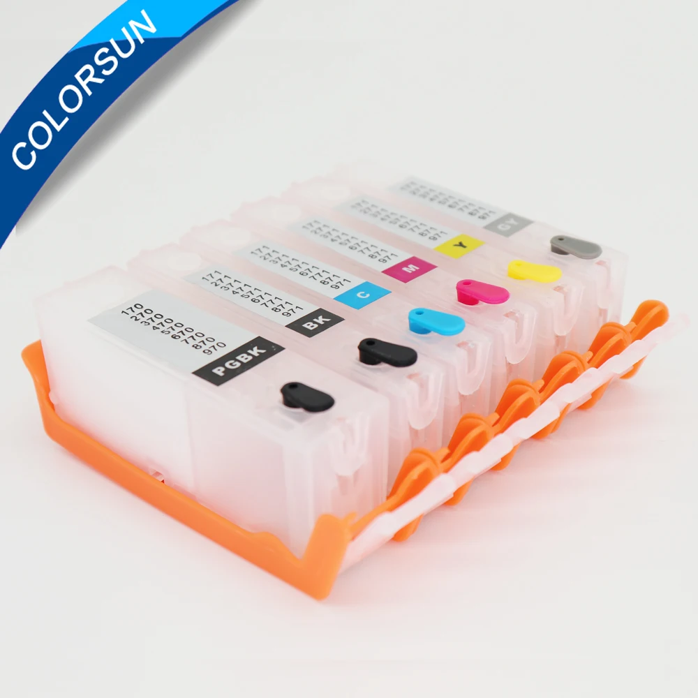 6 x PGI 570 CLI 571 многоразовые струйные картриджи для Canon PIXMA MG7750 MG7751 MG7752 MG7753 принтер