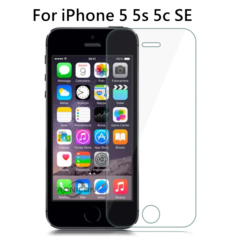 2 шт. 9H взрывозащищенное Закаленное стекло для iPhone X Ten 10 8 Plus 7 6 6S 5 5S SE 5C 4 4S Защитная