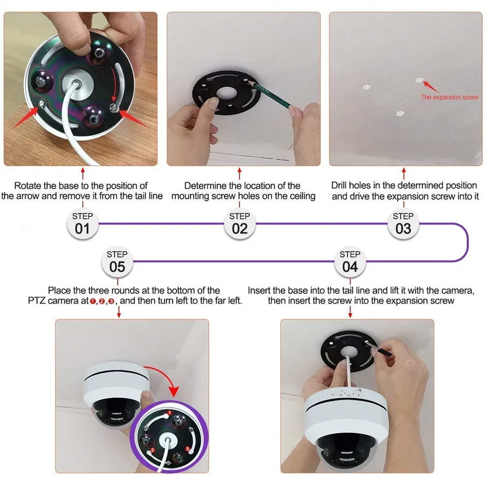 Ptz ip камера безопасности 5mp 1080P HD Открытый POE pan tilt 4x zoom Infared IR cctv видео наблюдение домашний мини-Купол ptz камера