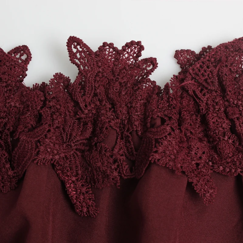 BEFORW Летний новый Сладкий стиль платье кружева слово  воротник Плиссированные