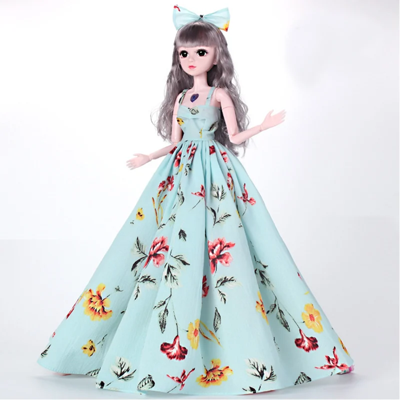 Длинная юбка с подсолнухом для куклы BJD, 60 см, 1/3, Одежда для кукол, милое платье, пасторальный стиль, одежда, праздничная юбка, сделай сам, игрушки для девочек