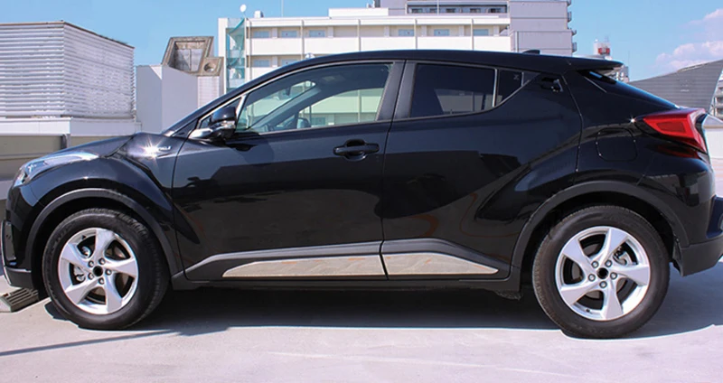 Для Toyota C-HR CHR Автомобильная Боковая дверь корпус рельефная Накладка для отделки наружные авто аксессуары автостайлинг